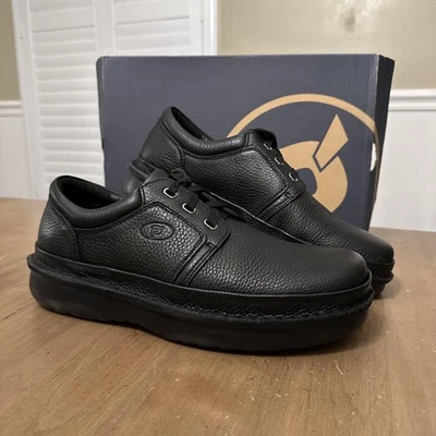 Propet Villager M4070 Shoes Mens Size 12 Black Leather Loafer Lace Up Comfort - Image 1 of 4