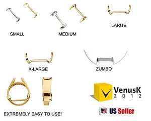 Ringschutz - Schutzring weiß ODER gelbgold gefüllter Ring Größenversteller. HERGESTELLT IN DEN USA - Bild 1 von 15