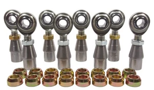 ECONOMY 4 LINK KIT 1/2 x 1/2-20 HEIM JOINT 1/2 STEEL CONE SPACER BUNG .083 - Picture 1 of 8