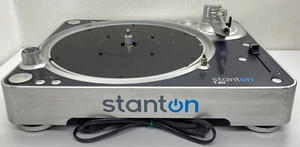 Stanton T.80 Direct Drive Turntable T80B + Power Cord POWERS ON FOR PARTS/REPAIR - Picture 1 of 23
