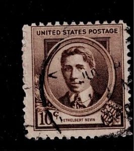 US Scott #883, Single 1940 Nevin 10c FVF Used - Picture 1 of 1