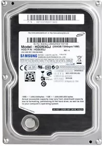 Hard Drive Samsung 250GB Spinpoint F3 HD253GJ 16MB 7200U/Min SATA II 3.5'' Inch - Picture 1 of 3