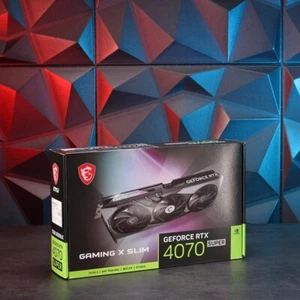 MSI GeForce RTX 4070 SUPER 12G Gaming X Slim // 1xHDMI, 3x DP // V513-619R - Photo 1/5