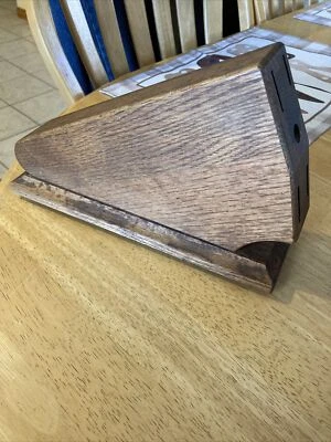 Bloque de almacenamiento de hoja de cuchillo de madera vintage CASE XX 5 ranuras afilador ranura Foto 1 de 4