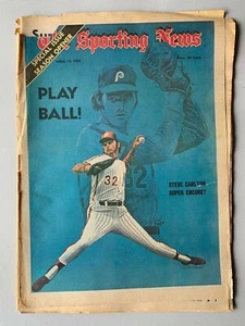 STEVE CARLTON PHILADELPHIA PHILLIES THE SPORTING NEWS 1973 - Picture 1 of 1
