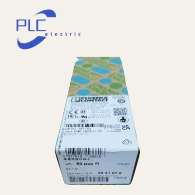 3031076 10PCS NEW Phoenix ST 1.5 Straight-through Terminal 500V 17.5A 2Ports - Image 1 of 3