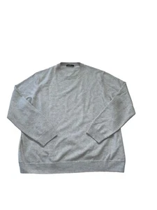 Charles Tyrwhitt Merino Wool Cashmere Sweater Men XXL Gray Soft Knit Casual - Picture 1 of 7
