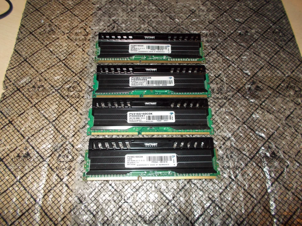 16GB (4GBx4) Patriot Viper 3 PC3-12800 1600mhz Non-ECC DDR3 Ram PV38G160C0K - Image 1 of 1