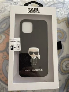 Karl Lagerfeld Logo Phone Case Cover Fits IPhone 12 Mini 5.4 Inch Screen - Picture 1 of 1