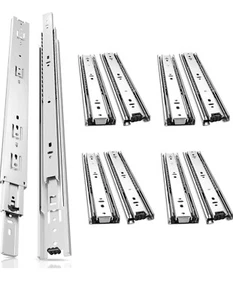 AOLISHENG 5 Paar Schubladenführungen Schubladenführungen 550 mm 45 kg Tragkraft - Bild 1 von 8