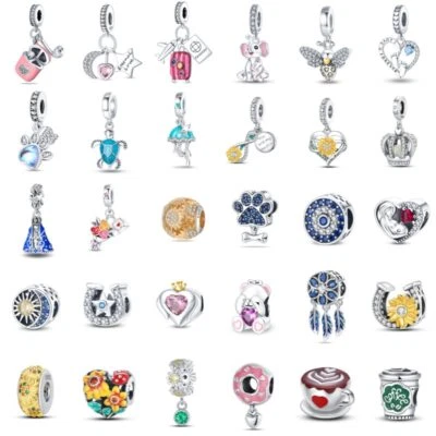 KUNSIR 925 Sterling Silver Bracelet DIY Beads Charms for Jewelry Making Gifts - Image 1 of 4