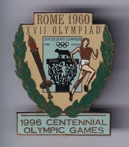 RARE PINS PIN'S .. OLYMPIQUE OLYMPIC ATLANTA 1996 USA ART ROME 1960 BIG 3D ~25 - Picture 1 of 1