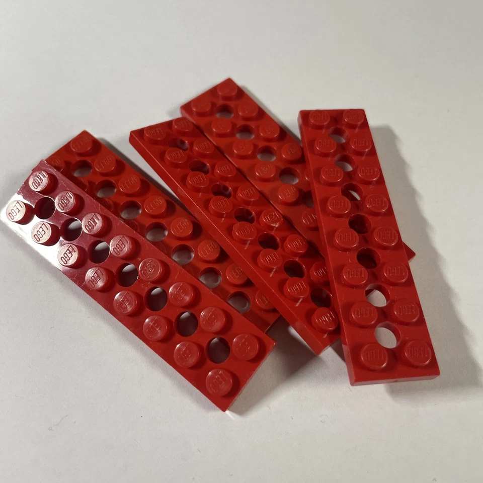 5x Lego 3738 Technic Lochplatten 2x8 Red Rot - Bild 1 von 1