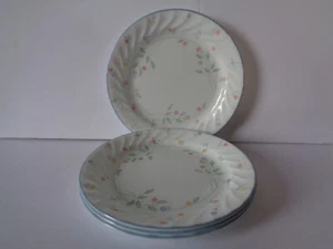 4 Corelle English Meadow Salad Plates 7-1/4" Diameter Made in USA - Picture 1 of 2