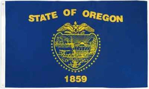 Oregon 3x5ft Poly - Statehood Flag of Oregon for Outdoor Display - Picture 1 of 4