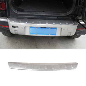 S.Stainless Rear Bumper Sill Protector Trim Cover For Land Rover Defender 90 110 - Foto 1 di 12
