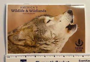 America's Wildlife & Wildlands 2025 Calendar Sierra Club - Picture 1 of 2