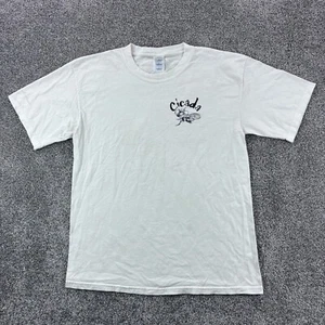 Vintage Cicada Shirt Mens Large White 2004 Summer Tour Emergence Bugs Insects - Picture 1 of 8