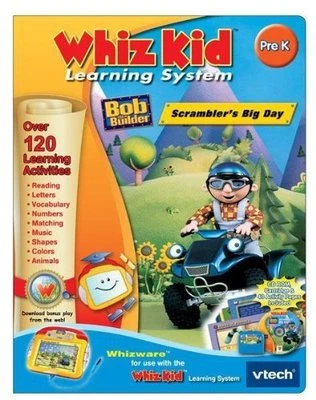 NEW Bob the Builder Scrambler's Big Day Pre K Whizware Whiz Kid Learning VTech  - Изображение 1 из 3