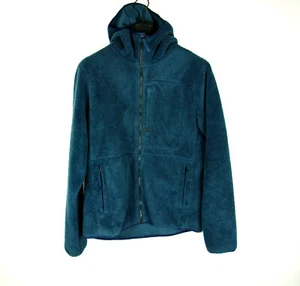 Relwen Sherpa Shag Fleece Zip Up Hooded Navy Blue Herren Large Fleecejacke Zip - Bild 1 von 5
