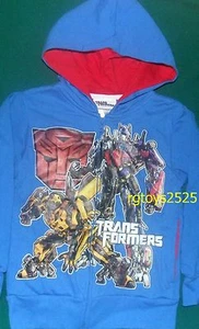 Transformers size 8 Med 14-16 XL Sweatshirt Jacket Hoodie Child Optimus Prime - Picture 1 of 1
