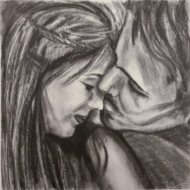 Romantic loving couples💕💕 - Abhi new awesome pen sketch store - Drawings  & Illustration, People & Figures, Love & Romance - ArtPal