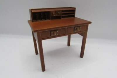 Dollhouse Miniature Mission Writing Desk in Walnut JJ06011WN - Image 1 of 3