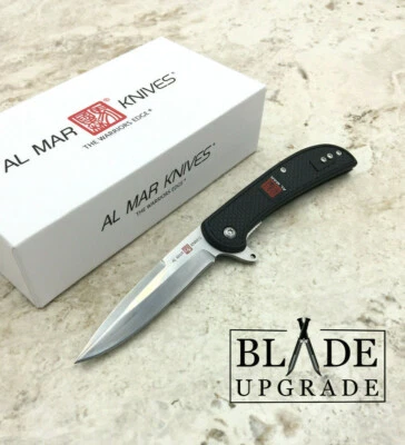 Al Mar Ultralight Hawk Linerlock Steel Blade Folding Knife 4122 - Image 1 of 3
