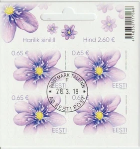 Estonia Mi 951 Flowers - Liverleaf (Hepatica nobilis) 2019 - Picture 1 of 1