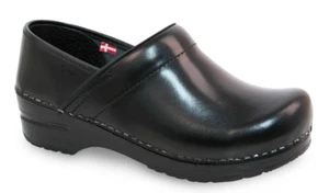 Zueco profesional Sanita Pro Cabrio de cuero negro para mujer tallas UE 35-42/¡NUEVO!! - Imagen 1 de 1