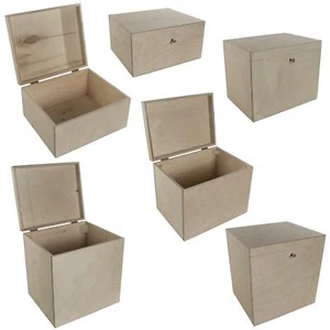 Cajas del tesoro de memoria de memoria de memoria de memoria de madera pequeñas/grandes pequeñas/grandes bajas | Bloqueo opcional - Imagen 1 de 26