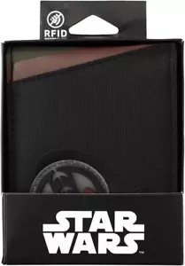 Bioworld Star Wars Boba Fett Nylon Bifold with Zipper and Rubber Patch - Picture 1 of 4