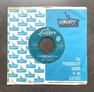 7" Eddie Cochran - Summertime Blues - US Liberty - Imagen 1 de 1