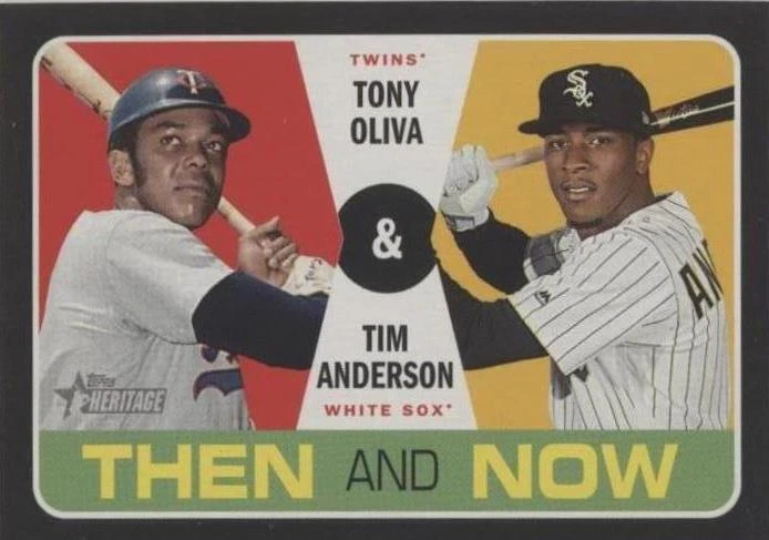 2020 Topps Heritage - Tim Anderson Tony Oliva #TN-10