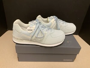 New! New Balance 574 Light Blue Running Shoes. Youth’s Size 5 Wide/Womens 6.5W. - Picture 1 of 11