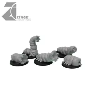 Zinge Industries - Mutant Monsters Large Maggots Multi Part Miniatures S-BHM10 - Picture 1 of 5
