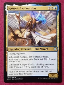 Magic The Gathering COMMANDER LEGENDS KANGEE SKY WARDEN white/blue card MTG - Picture 1 of 2