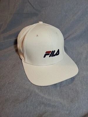 Gorra de béisbol Fila Logo blanca 100 % algodón con tirantes Foto 1 de 4