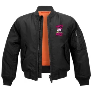 Kinder Junge Mädchen Bomberjacke PARTY HARD Einhorn Motive Größe 122 bis 176 cm - Bild 1 von 3