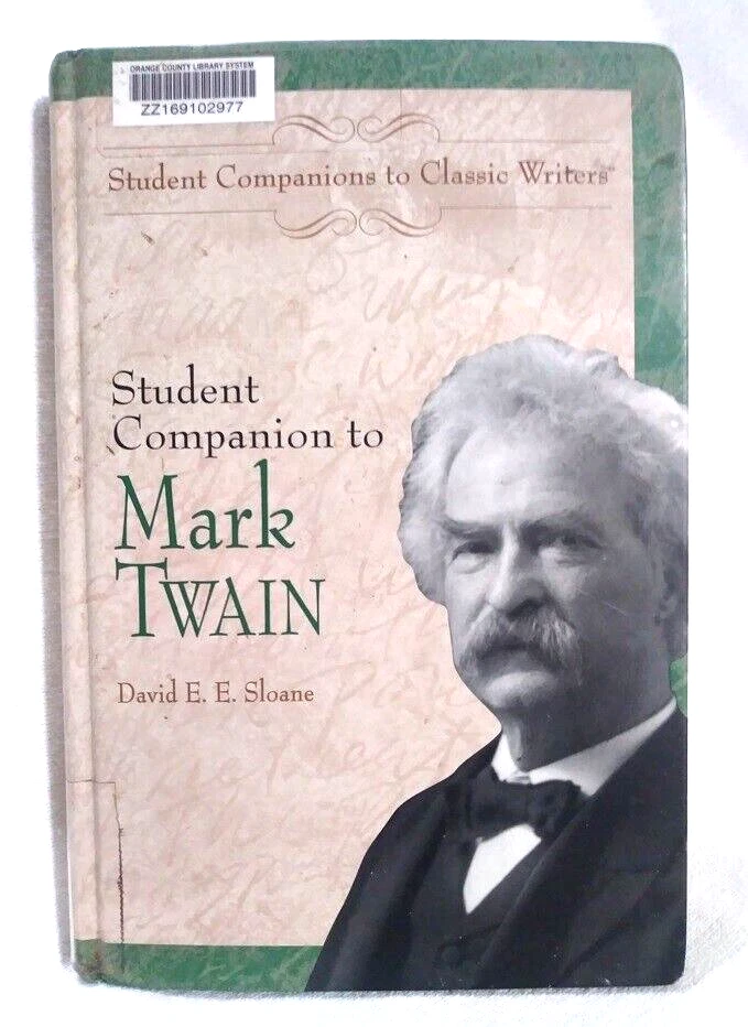 Student Companion to Mark Twain Hardcover David E. Sloane Ex-Library 2001 - Image 1 of 4