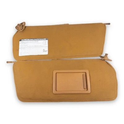 Dodge Dakota 1987-1996 conjunto de par de parasoles para conductor pasajero marrón tostado tela Foto 1 de 4