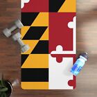 Yoga Mat Maryland Flag, Maryland Rubber Mat Yoga, Thread Mill Pad, Unique Gift