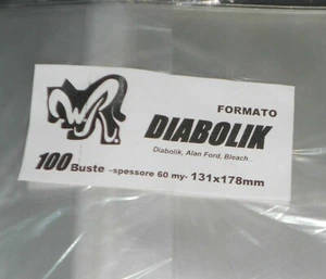 100 BUSTE WR "DIABOLIK" 131x178 mm x DIABOLIK, KRIMINAL, SATANIK, ALAN FORD - Picture 1 of 1