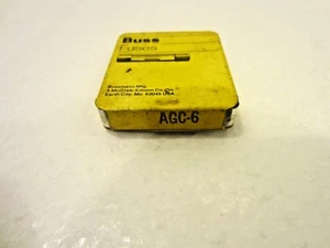 Bussman AGC-6 Buss Fuses Lot of 3 - Picture 1 of 1