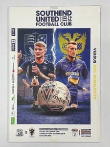 Southend United 2019/20 AFC Wimbledon 12-10-2019 League One - Imagen 1 de 1