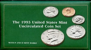 1993-P-D US Mint Set 10 Coins CLAD 21soc0109 - Picture 1 of 5