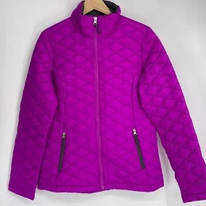 Free Country Jacket Women's Quilted Down Puffer Full Zip Lightweight - Picture 1 of 10
