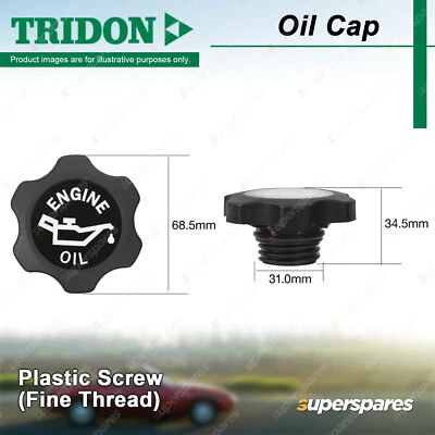 Tridon Oil Cap for Jeep Grand Cherokee XJ KJ WH WJ WG ZG Compass MK Commander XH - image 1 of 4
