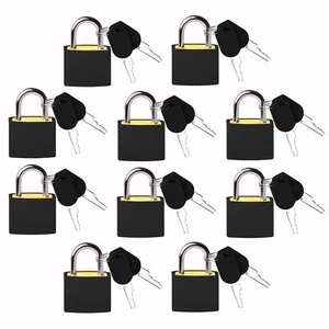 Padlock(10 Pack) Bulk Small Locks with Keys Home & School Essentials for Lugg - Picture 1 of 6