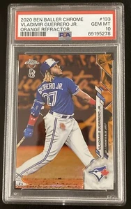 2020 Topps Ben Baller Chrome Vladimir Guerrero JR Orange Refractor 11/25 PSA 10 - Picture 1 of 2